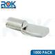 1000 Pack 1/4 Inch Pin Spoon Shaped Shelf Support Nickel Plated