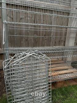 10 Wired Basket Racking Shelves Storage Heavy Duty in 123 x 53cm Garage Shelving