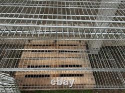10 Wired Basket Racking Shelves Storage Heavy Duty in 123 x 53cm Garage Shelving