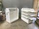 10 X White Freestand Heavy Duty Retail Shelf Rail Display Unit With Shelf +castors