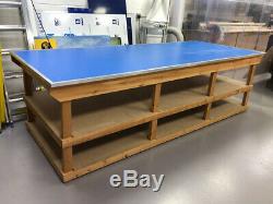 10' x 4' (3050 x 1220mm) Heavy duty wooden workbench with shelf