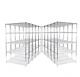 10 X Heavy Duty Chrome 5 Tier Shelving 500kg Capacity 1838mmh X 1212mmw X 457mmd