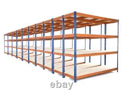 10 x Heavy Duty Shelving/Racking 4 Levels 1800mm H x 2000mm W x 600mm D