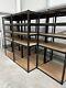 10x 5 Tier Metal Garage Shelves Shelving Racking Storage Boltless Shelf