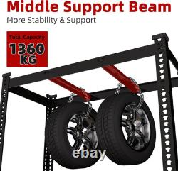 120X60X180Cm Garage Storage Shelf 5 Tier Heavy Duty Adjustable Shelving Unit