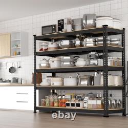 120X60X180Cm Garage Storage Shelf 5 Tier Heavy Duty Adjustable Shelving Unit