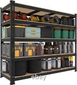 120X60X180Cm Garage Storage Shelf 5 Tier Heavy Duty Adjustable Shelving Unit