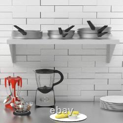 120x30cm Stainless Steel Wall Shelf Heavy Duty, Industrial Kitchen Shelving
