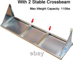 120x30cm Stainless Steel Wall Shelf Heavy Duty, Industrial Kitchen Shelving