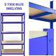 (150 X 70 X 30) Cm Heavy Duty Storage Racking 5 Tier Blue Shelving Boltless