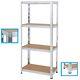 (150 X 75 X 30)cm Heavy Duty Boltless Metal T System Shelving Unit Storage Mnd