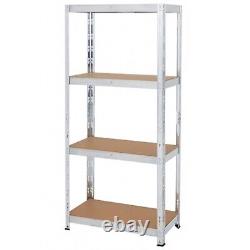 (150 x 75 x 30)cm heavy duty boltless metal T system shelving unit storage MND