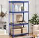 180 X 120 X 60cm Metal Shelving Units 4 Tiers Heavy Duty Steel Garage Shelving