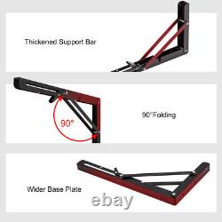 1-10 pairs Folding Shelf Brackets with Locking Hinge Wall Mounted Heavy Duty