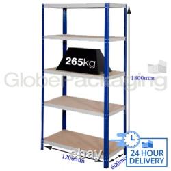 1 Bay Of SUPER HEAVY DUTY & WIDE Industrial Warehouse Shelving 1800x1200x600mm