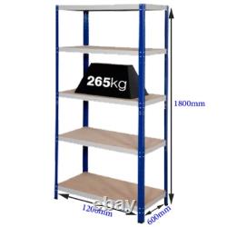 1 Bay Of SUPER HEAVY DUTY & WIDE Industrial Warehouse Shelving 1800x1200x600mm