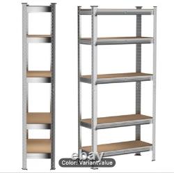 1x Heavy Duty Boltless Shelving Rack 5 Tier Home Warehouse Shop Display Garage