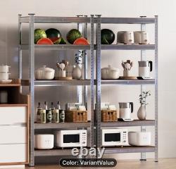 1x Heavy Duty Boltless Shelving Rack 5 Tier Home Warehouse Shop Display Garage