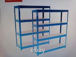 22 X BiGDUG 4 Tier Heavy Duty Shelving Unit Industrial Racking 600kg per shelf