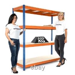 25 X 4 Tier Heavy Duty Steel Racking/Garage Shelving Unit/Metal Racking