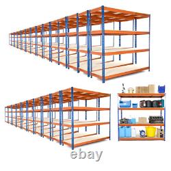 25 X 4 Tier Steel Shelving Heavy Duty Garage Storage Racking 400KG UDL
