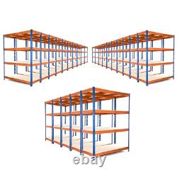 25 x 4 Tier Steel Shelving Heavy Duty Garage Storage Racking 400KG UDL