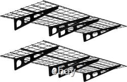 2PCS 6x2 ft Garage Storage Shelving Wall Mounted Heavy Duty Shelves Rack