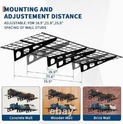 2PCS 6x2 ft Garage Storage Shelving Wall Mounted Heavy Duty Shelves Rack