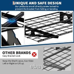 2PCS 6x2 ft Garage Storage Shelving Wall Mounted Heavy Duty Shelves Rack