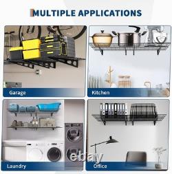 2PCS 6x2 ft Garage Storage Shelving Wall Mounted Heavy Duty Shelves Rack