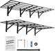 2pcs Garage Folding Storage Shelving Wall Mounted Heavy Duty Shelves Rack