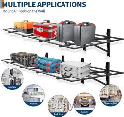 2PCS Garage Folding Storage Shelving Wall Mounted Heavy Duty Shelves Rack