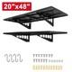 2pcs Garage Storage Shelving Wall Mounted Heavy Duty Shelves Rack For Workshops