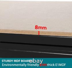 2PCS Heavy Duty Garage Shed Storage Shelves 150X70X30Cm Black