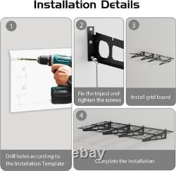 2PCS Heavy-Duty Garage Wall Mounted Shelves 2X6 FT Storage Shelves Rack 800lbs