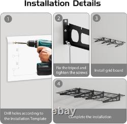 2PCS Heavy-Duty Garage Wall Mounted Shelves 2X6 FT Storage Shelves Rack 800lbs