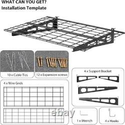 2PCS Heavy-Duty Garage Wall Mounted Shelves 2X6 FT Storage Shelves Rack 800lbs