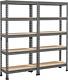 2pcs 5 Tier Garage Shelving Units, Heavy Duty Racking Shelves For Home/office/wor