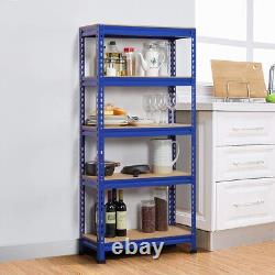 2Pcs Garage Storage shelves 5 Tier Garage Shelving Units, Heavy Duty