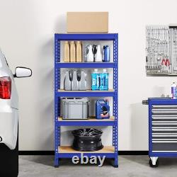 2Pcs Garage Storage shelves 5 Tier Garage Shelving Units, Heavy Duty