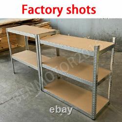 2X 5 Tier Garage Shelf Shelving Unit Racking Boltless Heavy Duty 180x90x40 cm