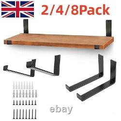 2X Rustic Scaffold Board Shelf Brackets Industrial Heavy Duty Steel Bracket UK