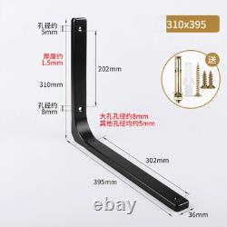 2 16 Heavy Duty Stainless Steel L Shaped Wall Mounted Shelf Brackets Support
