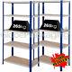 2 Bays Of Super Heavy Duty & Wide Industrial Warehouse Shelving 1800x1200x450mm