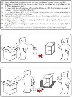 2 Heavy Duty 5 Tier Black Garage Storage Shelves Adjustable & Boltless