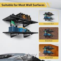 2-Pack 1.6x4ft Garage Wall Shelving Storage Heavy Duty Garage Storage Rack 560lb