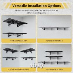 2-Pack 1.6x4ft Garage Wall Shelving Storage Heavy Duty Garage Storage Rack 560lb 2-Pack 1.6x4ft Garage Wall Shelving Storage Heavy Duty Garage Storage Rack 560lb