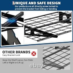 2 Pack 2x6Ft Garage Shelving Adjustable Storage Shelf Heavy Duty Wall Mounted