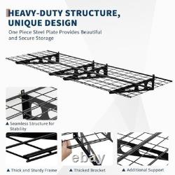 2 Pack 2x6Ft Garage Shelving Adjustable Storage Shelf Heavy Duty Wall Mounted