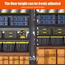 2 X 4 Tier Steel Shelving Heavy Duty Garage Storage Racking